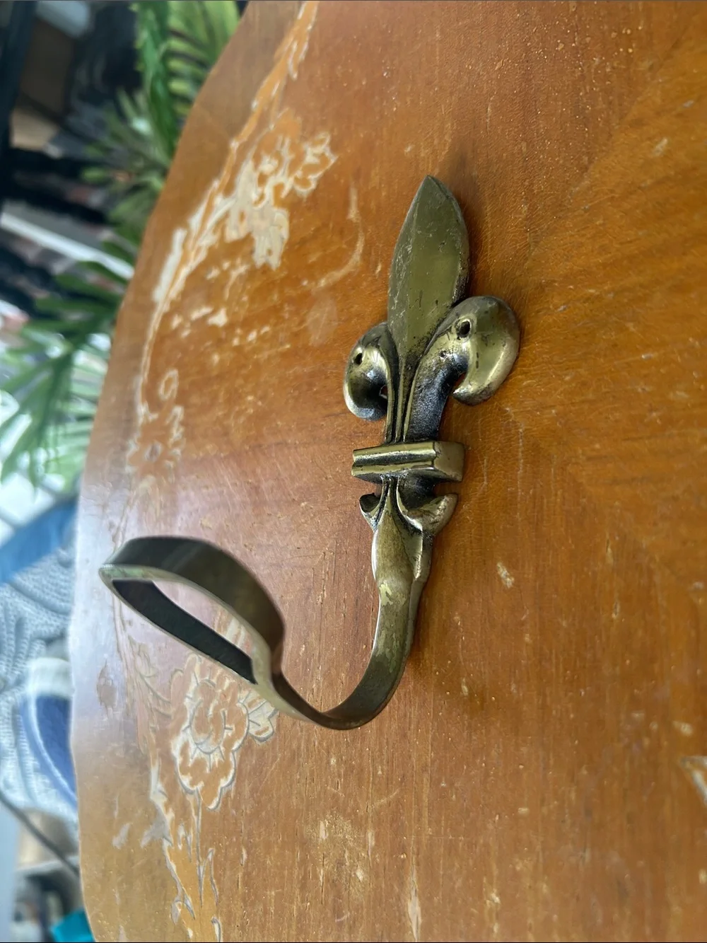Vintage Fleur-de-Lis Brass Bottle Opener